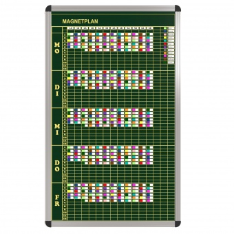 Klassen-Plantafel, 12 Stunden Mo-Fr, für 15 Klassen, 123x77 cm, Klassen-Plantafel, 12 Stunden Mo-Fr, für 15 Klassen, 123x77 cm,